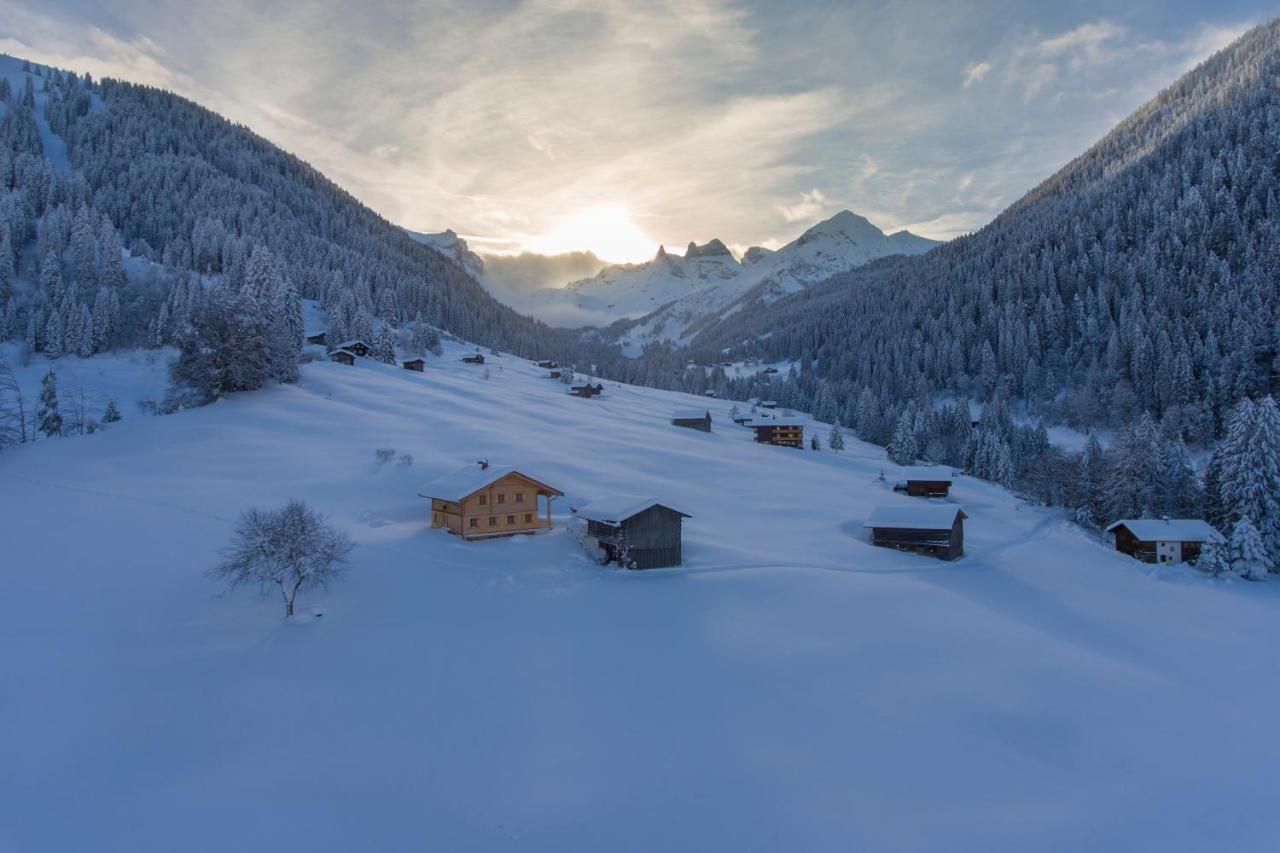 Chalet Berghaus Gauertal Шрунс Экстерьер фото